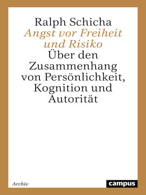 cover image of Angst vor Freiheit und Risiko